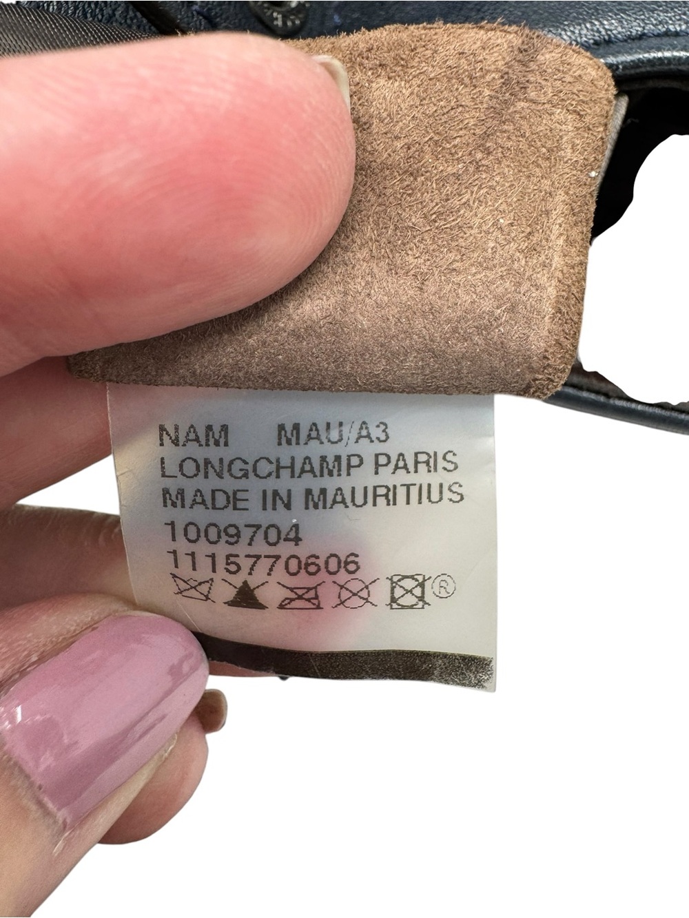 Longchamp Medium 3D Satchel Navy - Picture 5 of 11